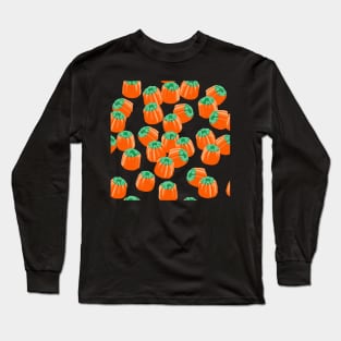 Candy Corn Pumpkins Tile (Purple) Long Sleeve T-Shirt